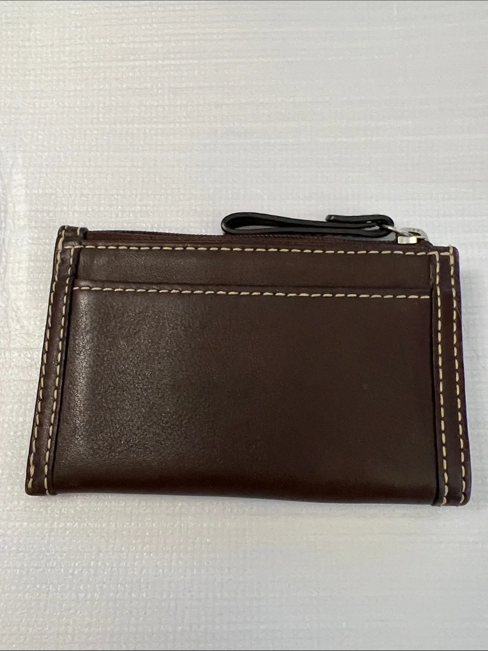 Coach mini skinny wallet card holder brown leather Style # F41788